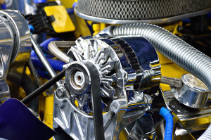 Detail of car engine